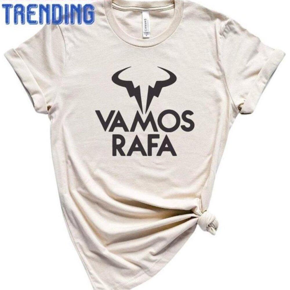 Vamos Rafa Tennis Graphic Nadal Fan Unisex Sports T-Shirt